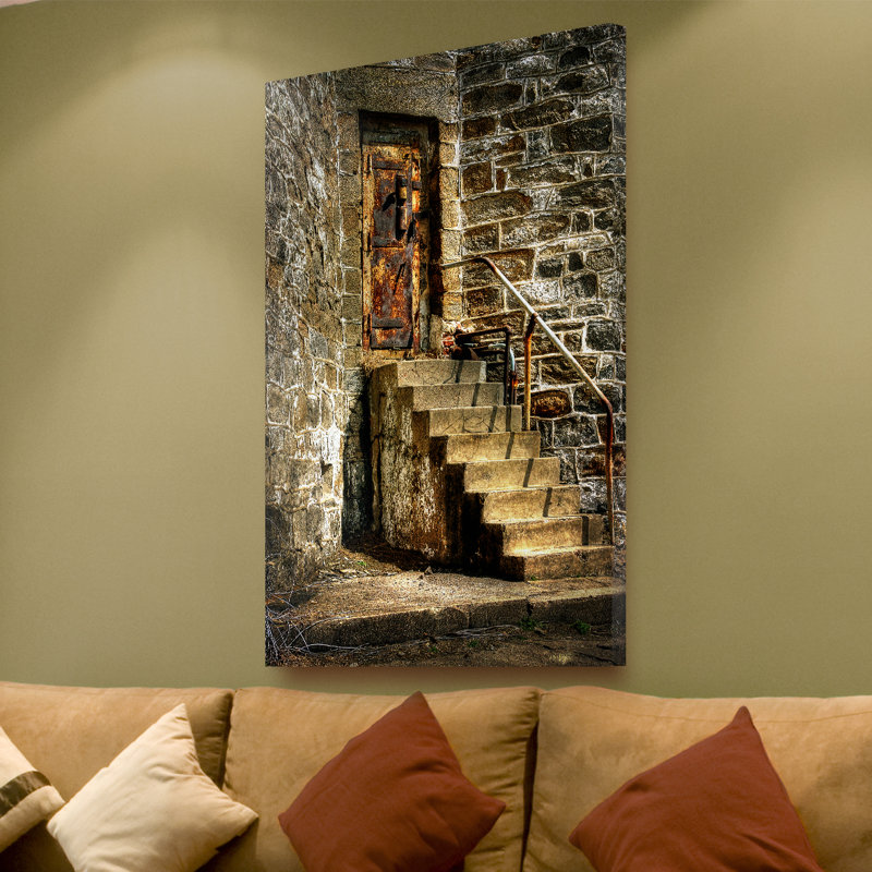 Rustic Brown and Beige Canvas Wall Art, 22x32-Inch