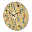 Horloge murale abstraite à motif géométrique II-63892174