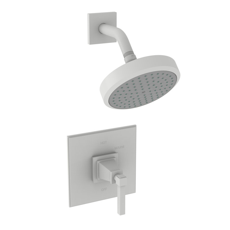 Malvina Balanced Pressure Shower Trim Set with Shower Head, Matte White