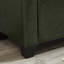 Banc de rangement avec repose-pieds capitonné l 48 po vert foncé