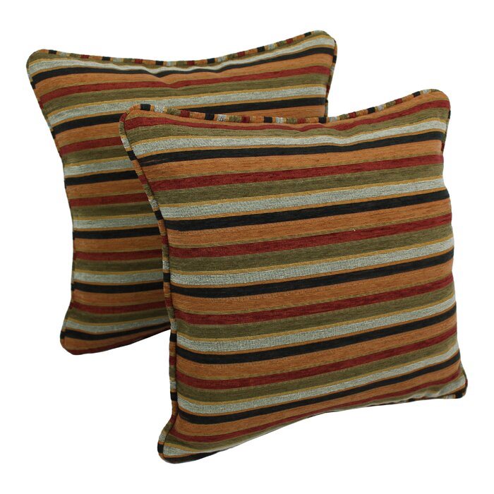 Blazing Needles Chenille Reversible Throw Pillow & Reviews | Wayfair