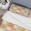 Ensemble de housse de couette rustique saumon et doré I - Farmhouse-109147212