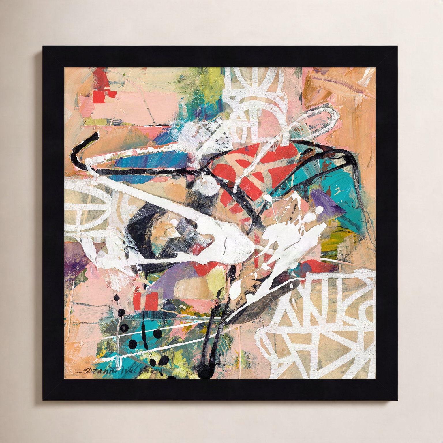 Sutter "Talk 2 Me" Print by Suzanne McCourt, 13" H x 13" W, Black