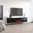Aiyanah 72" Modern TV Stand with Electric Fireplace, High Gloss Finish, Wall-Mounted-1191610474