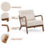 Walthill 63 cm Modern Scandinavian Solid Wood Armchair-1700975350-1687634053