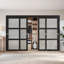 Portes de garde-robe coulissantes en verre givré double avec trousse de quincaillerie d'installation-105304899-125591953-125591956