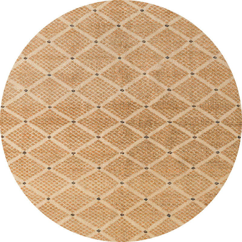 Tapis abstrait moderne 5352, Rond 7 pi