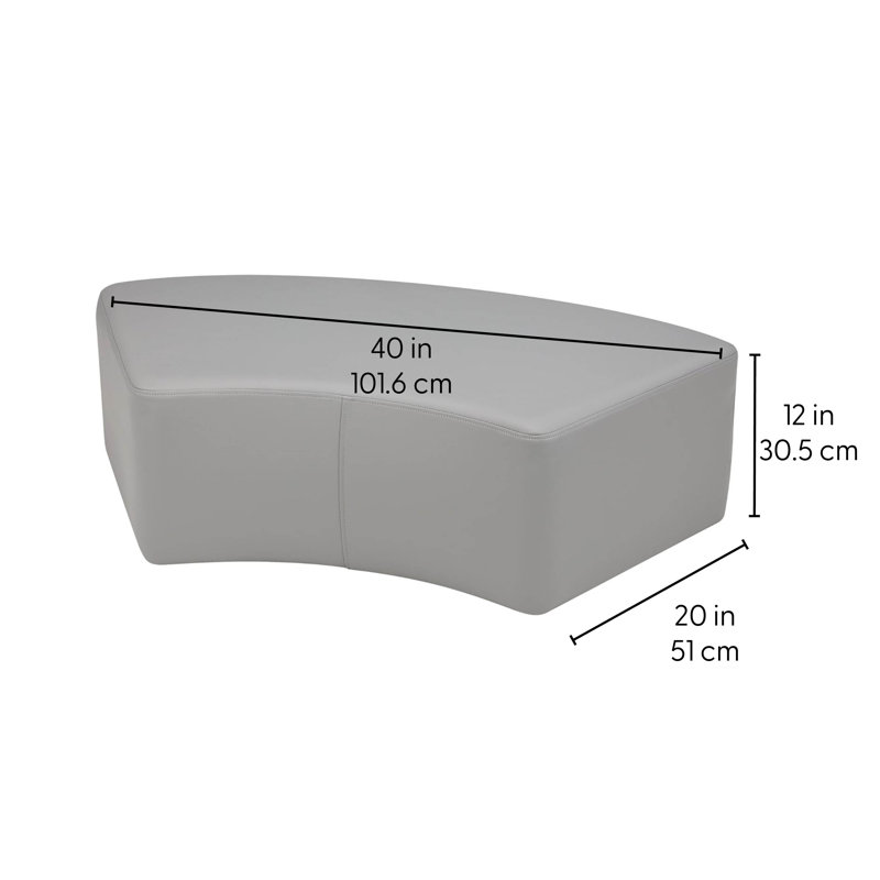 Repose-pieds rembourré S Series Pro Series 12 po, Cramoisi