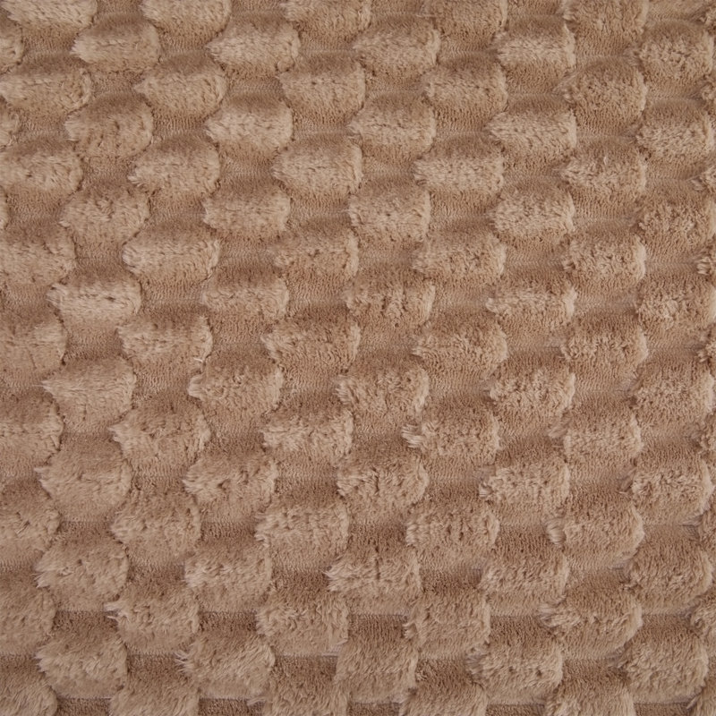 Canapé modulaire modulaire de 137,8 po sans os rembourré pour le salon, Polyester brun clair