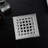 4 In. X 4 In. Stainless Steel Square Shower Drain With PVC Bonding Flange-122260899