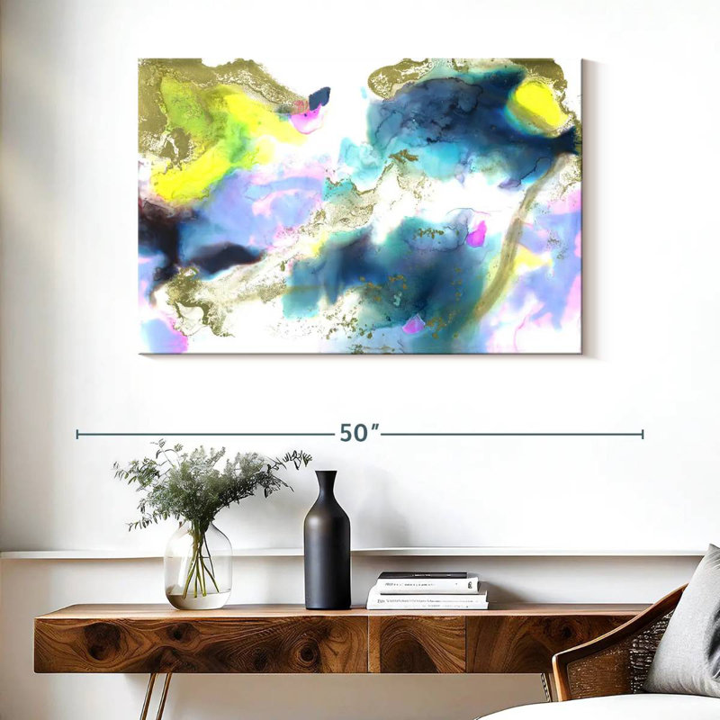 Nuage de tempête abstrait Avery, H 26 po x l 39 po
