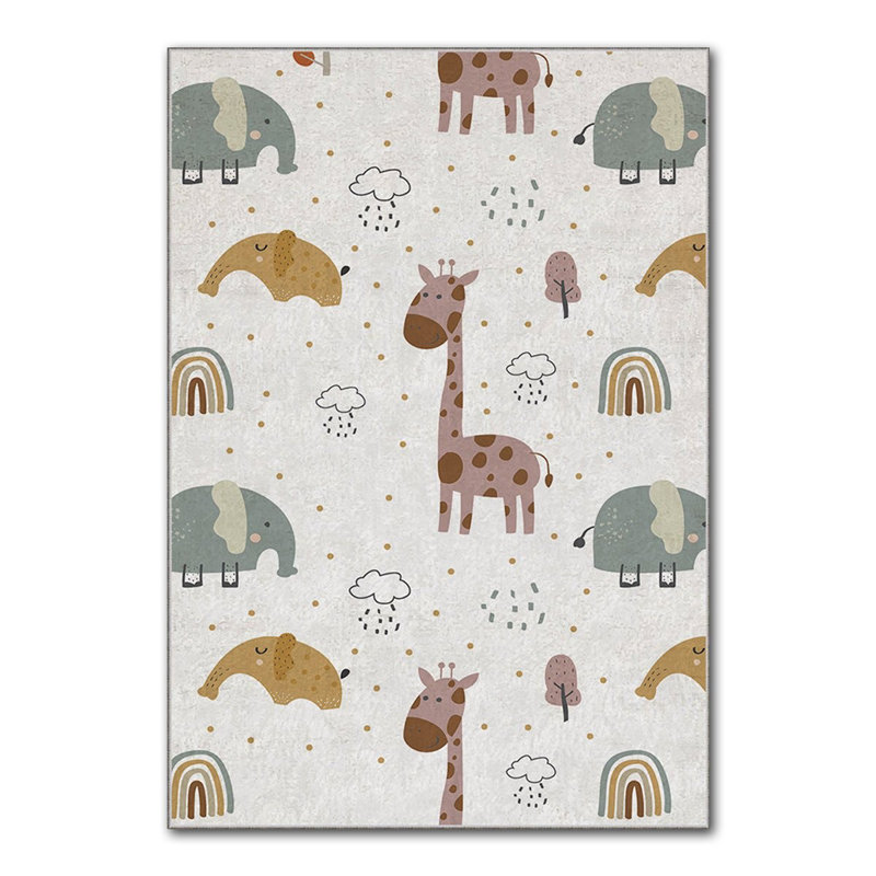 Tapis luxueux (2,6 x 4,6 pieds), 100% polyester, 740 g / m² | Tissu de velours doux, envers en feutre antidérapant, éponge stratifiée pour le confort | Antibactérien, lavable à la machine à 30 ° C | Élégante décoration intérieure