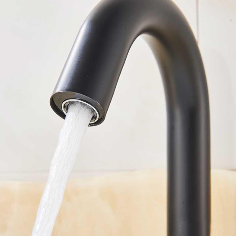 Brio Commercial Matte Black Touchless Volume Automatic Sensor Faucet – Infrared Hands-Free Operation
