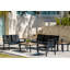 SoHo 40" Rectangle Teak Aluminum Outdoor Coffee Table-796403149