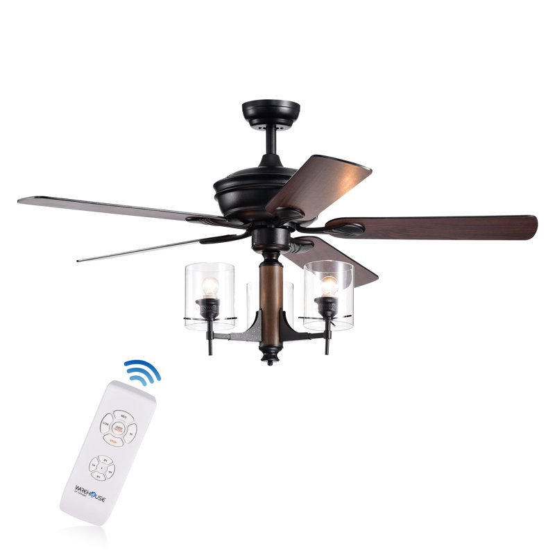 Poirier 52'' Ceiling Fan with Light Kit