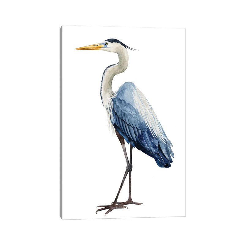 Seabird Heron I by Grace Popp - Wrapped Canvas Gallery-Wrapped Canvas Giclée, 101.6 cm H x 66.04 cm W x 3.175 cm D