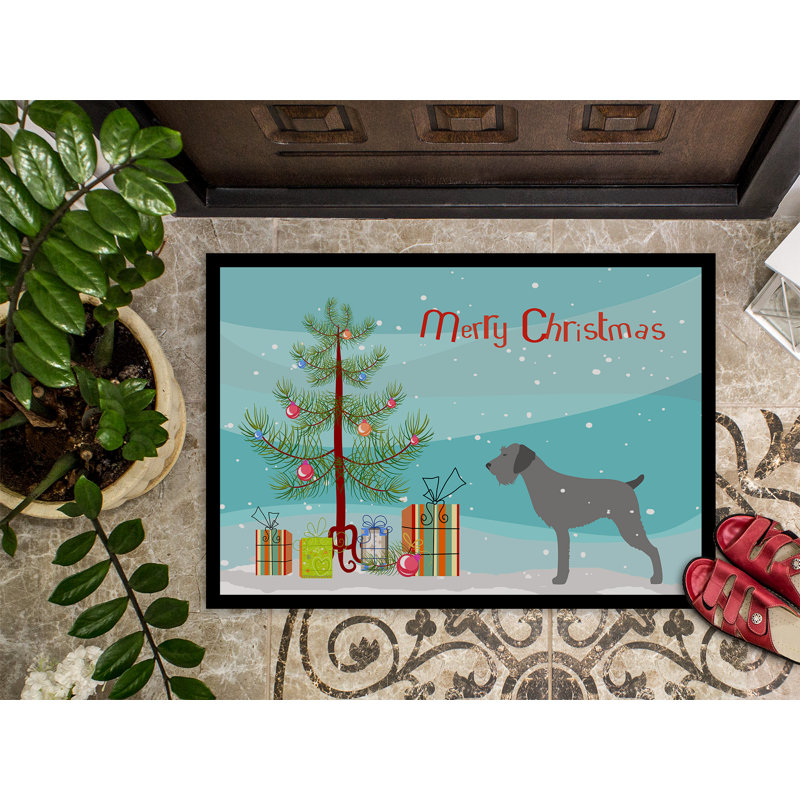 Non-Slip Christmas Indoor Doormat, Rectangle 1'6" x 2'3"
