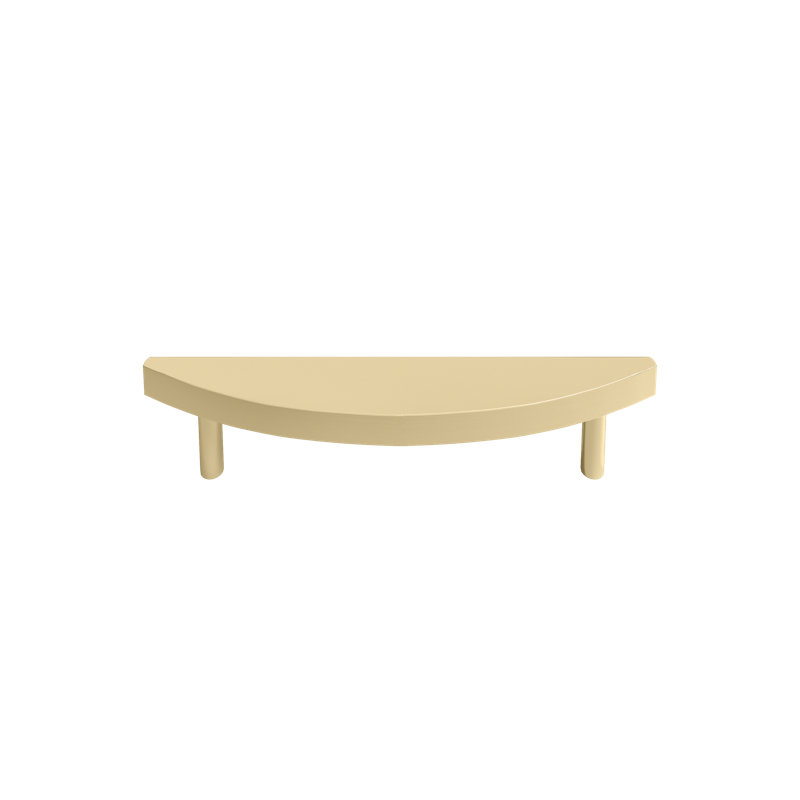 Half Moon Bar / Handle Pull, 6", Satin Brass