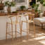  Tabouret de comptoir 26 po avec structure en métal-129194356