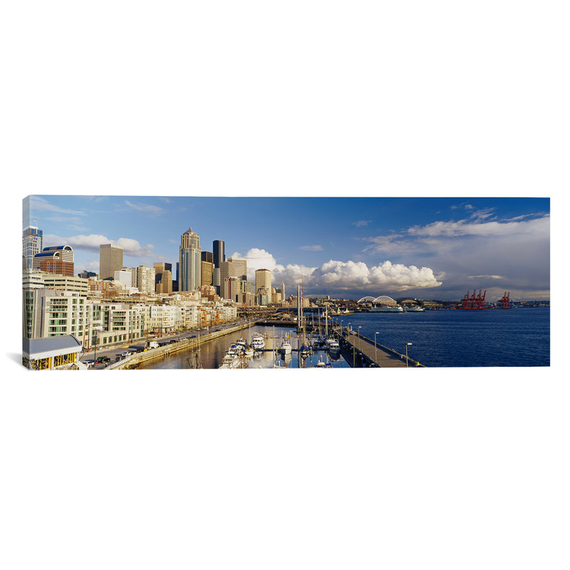 «Seattle, Washington State», reproduction de photo sur toile, H 12 po x l 36 po x P 1,5 po, Toile tendue