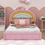 Tiroir de rangement en velours arc-en-ciel Princess-809966976