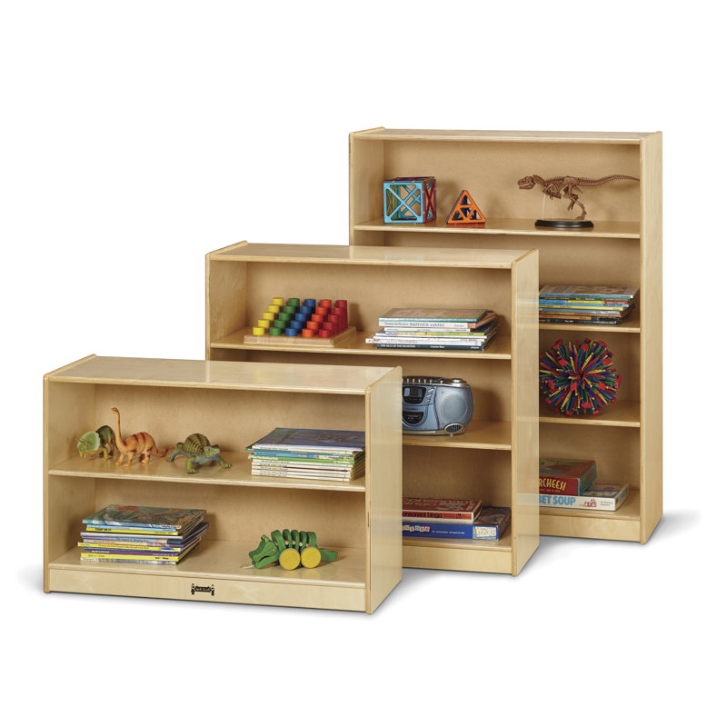 Jonti-Craft Tall Fixed Straight-Shelf Bookcase, Standard