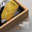 " Black & Gold Paint Collage With Jungle Leaves Abstract Shape Illustration Modern Art Chic " 3 - Pieces-98697466-98697467
