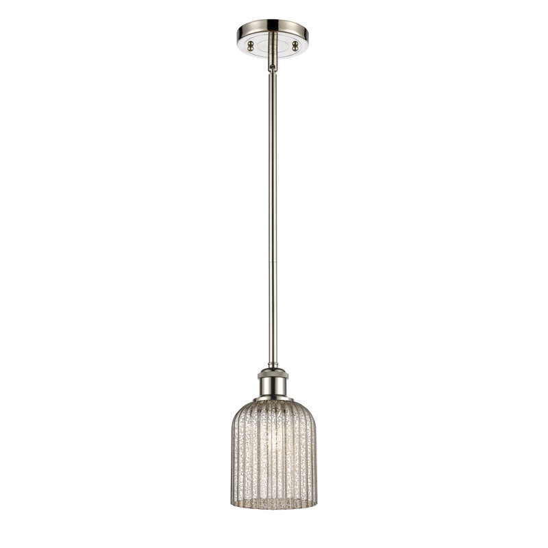 Luminaire suspendu 5 lumières Ballston Addeline, Nickel poli, Mercure
