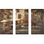Courtyard Cafe - Ensemble de 3 peintures sur toile tendue-1084089774