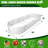 12x3x1.5ft Galvanized Steel Raised Garden Bed White