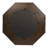Hexagonal Carved Wood Framed Wall Mirror-1446534451