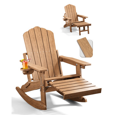 Chaises pliantes Adirondack Chaises de patio Chaise Adirondack d'extérieur Chaise résistante aux intempéries pour patio, extérieur, terrasse, cour, chaise foyer, chaises de feu de camp