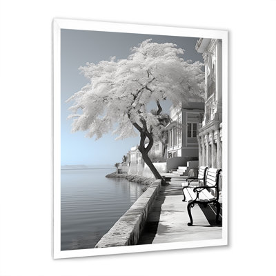 " Monochrome Blue And Gray Cuban Landscape II "