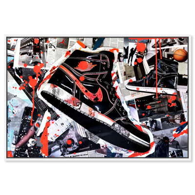Art mural Splatter Sneaker Collage II par Notoriart