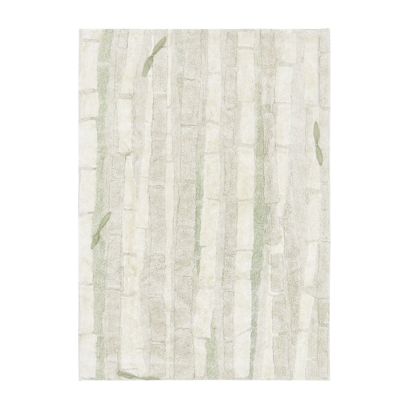 Handmade Shag Cotton Floral Area Rug