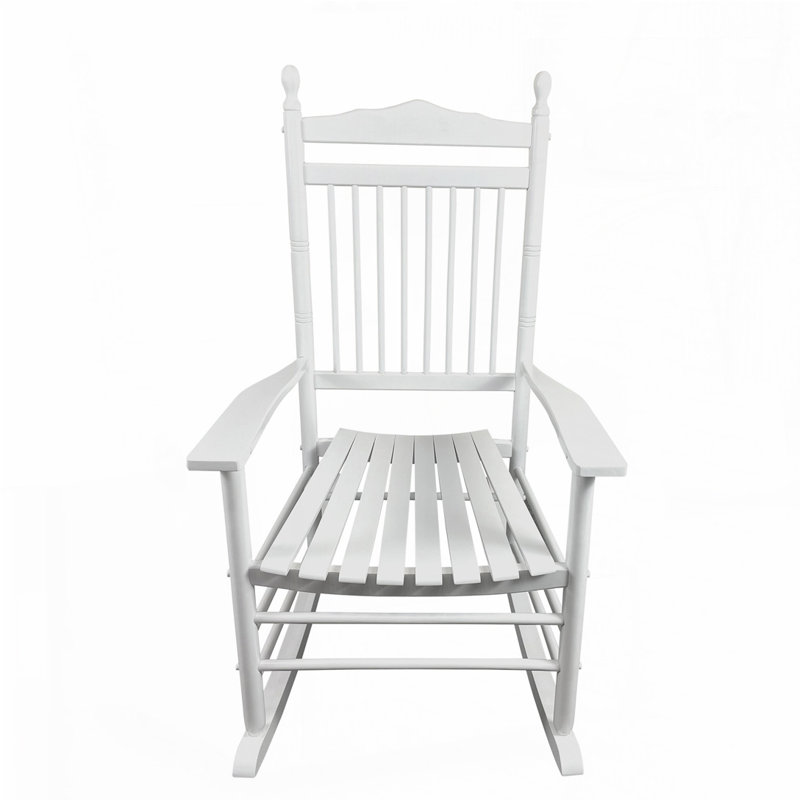 Chaises berçantes d'extérieur pour patio, Blanc