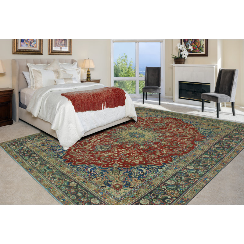 Tapis unique en laine 9 pi 3 po x 12 pi 7 po 2022 Liridon
