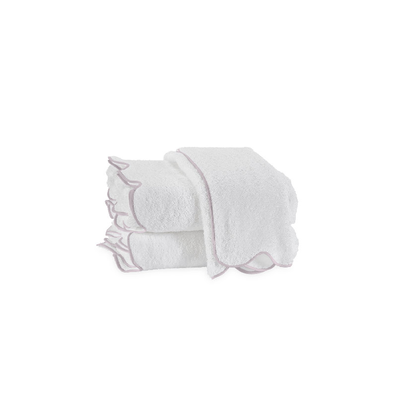 Cairo Bath Sheet, Purple/White