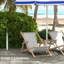 Portable Beach Umbrella , Adjustable Height & Tilt Controlled System, 40+ Protected Canopy, 2 Cup Holders Hooks, Blue White Stripe Vented Umbrella, Enabled, Ventilation Canopy