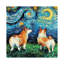 Corgi Night by Aja Trier - Painting on Canvas-1221373111-1332092362
