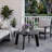 HDPE Round Coffee Table With Slatted Top-1941827054
