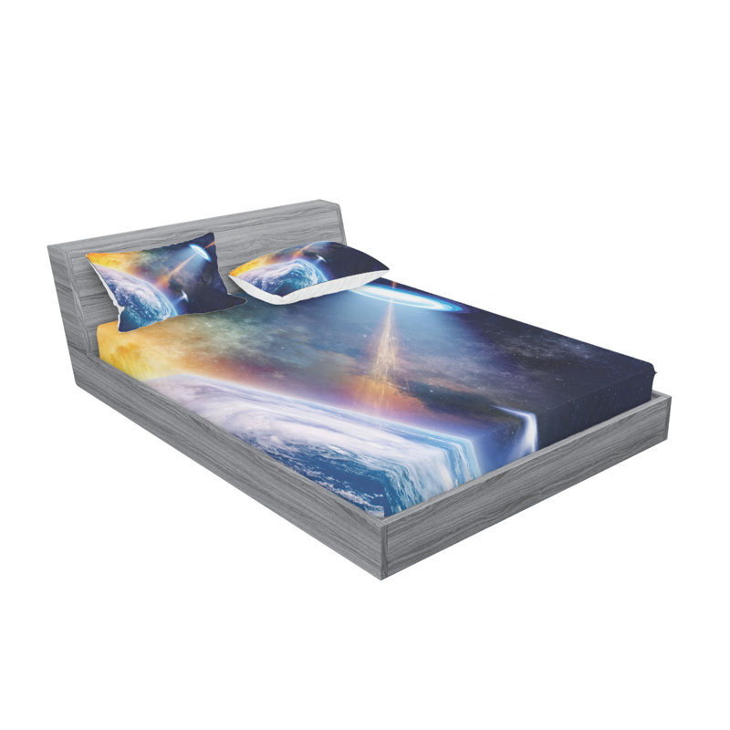 Microfiber Sheet Set, Queen Sheet Set with Fitted Sheet