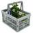 Simplify Collapsible Storage Crate with Carrying Handles in Grey