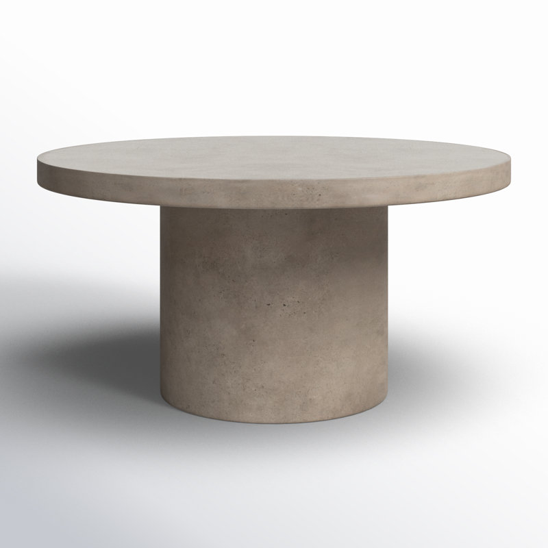 Table de salle à manger Kareen, Gris foncé, Rond 60 po  , Table de salle à manger (hauteur de 30,25 po) 