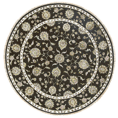 Handmade Silk and Wool Area Rug