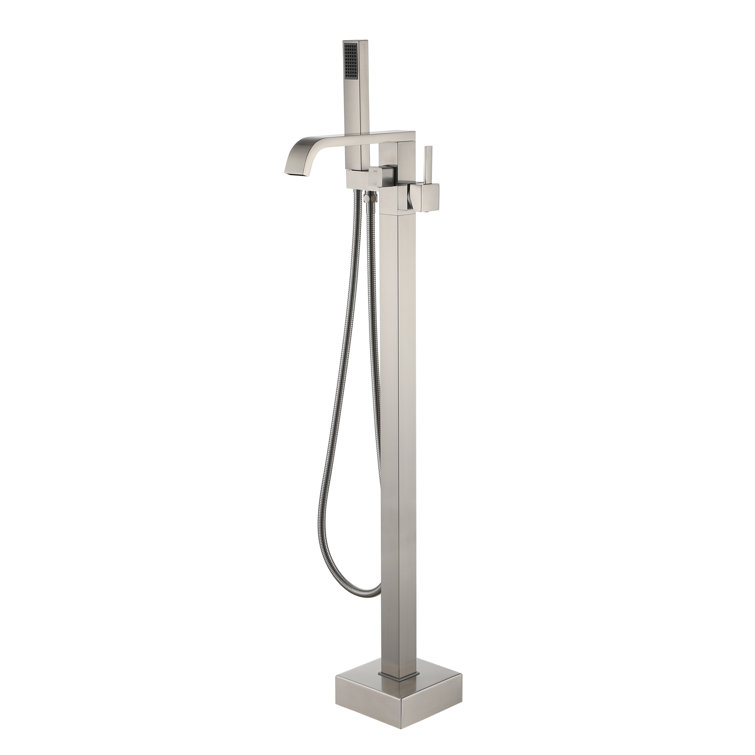 2 Handle Floor Roman Tub Faucet with Diverter