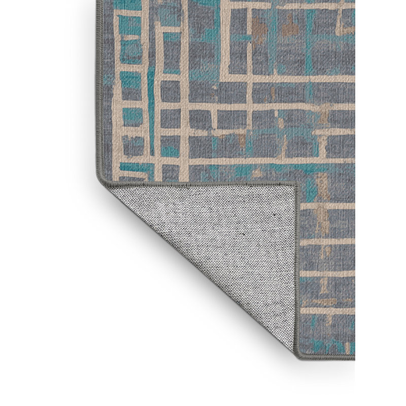 Machine Washable Gray Area Rug