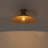 Cone Semi-Flush Mount in Brushed Gold