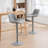 Lougene Swivel Adjustable Height Faux Leather Modern Bar Stools Upholstered Counter Stool-684021616