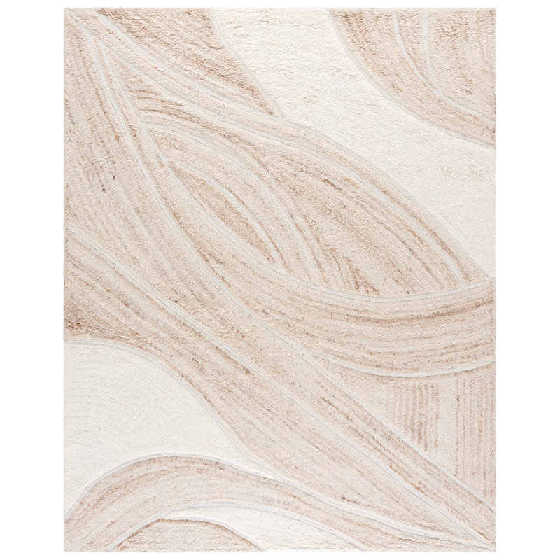 Casablanca Hand Tufted Wool;Cotton Abstract Rug, Rectangle 8' x 10'